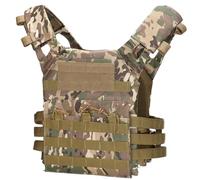Plate Carrier, Chaleco táctico para Hombres y Mujeres, Chaleco de Seguridad liviano de liberación rápida Portador de Placas para Juegos de Guerra de Tiro de Paintball al Aire Libre, Camuflaje
