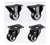 Plate Casters 15 Inch Universal Wheel with Brake Dual-Bearing PU Polyurethane Wheel Gold Diamond Wheel Reel Universal Wheel Castors Casters(1.5 Inch B and a)