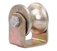 Plate Casters U Groove Gate Wheel,Rigid Track Caster,Heavy Duty Sliding Gate Roller for Inverted Track,Industrial Machine,Rolling Gate,Sliding Door,Wire Rope Rail,Barn Door Castors (Size : 99m(80mm/3.