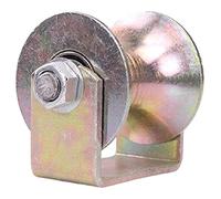 Plate Casters U Groove Gate Wheel,Rigid Track Caster,Heavy Duty Sliding Gate Roller for Inverted Track,Industrial Machine,Rolling Gate,Sliding Door,Wire Rope Rail,Barn Door Castors (Size : 99m(100mm/4