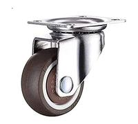 Plate Casters Universal Wheel 1 Inch Mute 15 Inch Coffee Table Wheel with Brake 2 Inch Bookcase Soft Furniture Sofa Flowerpot Casters Castors Casters(B,1.5inch)