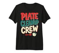 Plate Cleanup Crew Foodie Humor Funny Saying Quote Camiseta Premium