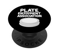 Plate Enjoyment Association - Soporte redondo para alimentos PopSockets PopGrip Adhesivo