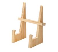 Plate Stand Display Easel - Wooden Foldable Desktop Holder Rack, Decorative Plate Support System, Size For Home Use, Natural Wood Material Build, Multi Purpose Display System, Event Presentation Purpo