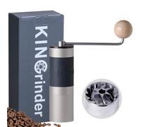 【Plateado】KINGrinder K1 molinillo café manual mango recto muela inox
