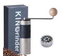 【Plateado】KINGrinder K2 molinillo manual mango recto acero inox