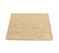 Plateau de fabrication de bijoux en planche à perles, tapis de conception de colliers avec mesures en pouces, planche à perles en bambou naturel pour organiser les perles et