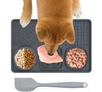 Plateau De Léchage Chien - Distributeur Lent | 12 Pouces Silicone | De Massage Pour Beurre De Cacahuète Et Yaourt, Réduction De L'Anxiété, Polivalente Plateau De Léchage Chien