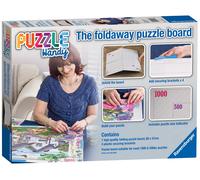 Plateau de puzzle en carton pliable, Pinces de fixation, Pour puzzle jusqu'au 10