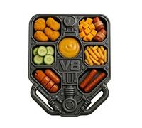 Plateau De Service Snack V8 - Plateau Alimentaire Décoratif et Polyvalent Pour Pique-Nique, Bar, Mariage, Fête, Camping, Aniversaire, Buffet, Restaurante & Cocina Extérieure