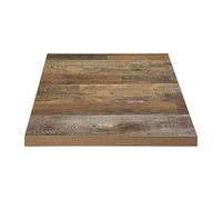 Plateau de Table Carré 600 mm - Effet Bois Vielli - Bolero