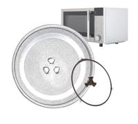 Plateau Tournant Micro-Ondes De Remplacement,Plateau En Verre Pour Four Micro-Ondes Cuisine | Accessoire Cuisson Résistant À La Chaleur 24,5 Cm Pour Réchauffer Petit-Déjeuner Rapide