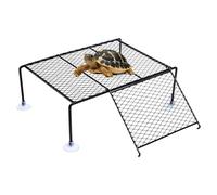 Plateforme de Repos Pour Tortues en d'Aluminio - Quai Flottant Avec Rampa d'Accès et Ventouses - Terraza de Bronzage Pour Aquarium et Aquaterrarium - Pour Tortues d'eau