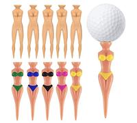 PLATEYTR 10 Piezas Funny Golf Tees Lady Bikini Girls Golf Tees 76 mm/ 3 Inch Plastic Pin Up Golf Tees House Ladies Golf Tees for Golf Training Accessories Uncle Gift Bachelor Party
