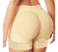 PLATEYTR Braguitas con Relleno Gluteos para Mujer, Bragas Acolchadas Push Up Gluteos Leggings para Mujer Talla S