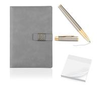 PLATEYTR Cuaderno, Juego de Cuadernos de 3 Piezas con Libro, bolígrafo y un Bloc de Notas para Tomar apuntes, planificar, estudiar, etc., Adecuado para la Oficina, el Estudio de los Estudiantes