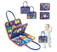 PLATEYTR Giochi Sensoriali, 1 2 3 Años Juguetes para Niños de 2 A 3 Años Montessorii, 1 2 3 4 Años Niñas Niños Regalo Aprender Habilidades Motoras Vida Básica Libro de Consejos de Vestir