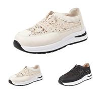 Platform Wedge Sandals for Women Lace-up Walking Running Shoes with Arch Support 2026 Soft Thick Sole Hollow out Breathable Closed Toe Casual Sandals Wide Fit Slingback Shoes