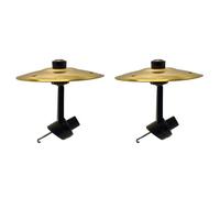 Platillo Bateria para Coche 1-2 unidades de platillos choque for coche, con ventilación, fáciles sujetar clip, mini, for amantes la música, aptos for todo tipo vehículos(2PCS Gold)