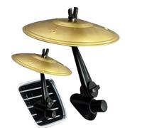 Platillo Bateria Para Coche-14×13.5cm, Mini Drum Clip 2 Color, Decoración De Percusión Para Tambor De Coche Pequeño, Divertido Accesorio Musical Para Amantes La Música Entretenimiento Al Volante