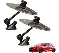 Platillo Crash para coche, platillo para ventilación de coche, platillo Crash de batería para ventilación de coche, miniplatillo con clip, accesorio compacto para coche musical (Plateado)