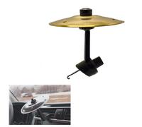 Platillo de choque de coche, ventilación de platillo de choque, hace que tu conducción sea más divertida, compacto y duradero para todo tipo de vehículos, fácil instalación y resistente (dorado)