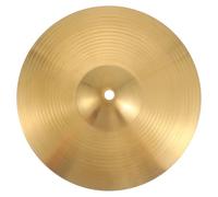Platillo de Latón Estilo Hi-hat y Crash Ride de 10 Pulgadas | Batería Instrumento, Uso en Set de Percusión, Dorado, Resistencia al Golpe y Poca Deformación