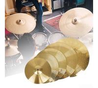 Platillo de para batería 8 Pulgadas para Práctica en para casa | Aleación de para latón MS63, para splash para rápido, 10 pulgadas, intenso, uso versátil(14inch)