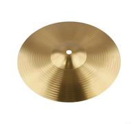 Platillo de para latón 10 Pulgadas para Splash Efectos Musicales(10inch) | Sonido y nítido, ideal para crash, acabado dorado pulido, a golpes, 14 pulgadas
