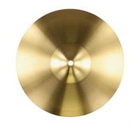 Platillo de para latón 10 Pulgadas para Splash Efectos Musicales(12inch) | Sonido y nítido, ideal para crash, acabado dorado pulido, a golpes, 14 pulgadas