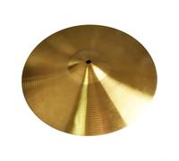 Platillo de para latón 10 Pulgadas para Splash Efectos Musicales(14inch) | Sonido y nítido, ideal para crash, acabado dorado pulido, a golpes, 14 pulgadas