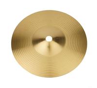 Platillo de para latón 10 Pulgadas para Splash Efectos Musicales(6inch) | Sonido y nítido, ideal para crash, acabado dorado pulido, a golpes, 14 pulgadas