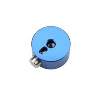 Platillo de tambor de ajuste rápido para tuerca mate para instrumentos de percusión, aleación de aluminio de 40 x 22 mm con diámetro de poro de 8 mm, cierre seguro para platillos (azul)