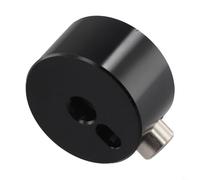 Platillo de tambor de ajuste rápido para tuerca mate para instrumentos de percusión, aleación de aluminio de 40 x 22 mm con diámetro de poro de 8 mm, cierre seguro para platillos (negro)