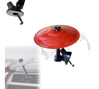 Platillo for ventilación de coche, mini platillo de choque for ventilación de coche, sonido metálico nítido que hace que conducir sea más divertido for los amantes(Red)