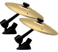 Platillo para coche, tambor con símbolo de coche, miniplatillos fáciles de enganchar para amantes de la música, para que la conducción sea más divertida, fácil de instalar, 2PCS (Dorado)