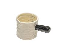 platillo para salsa Cafetera de leche ligera lujo con báscula, pequeña cafetera cerámica multicolor for el hogar Salseras(Negro)