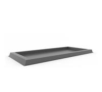Platillo rectangular Grau de resina 108,5x49 para maceta mod. Matera