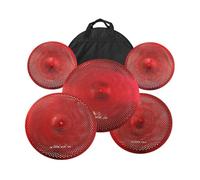 Platillo Tipo Crash Juego De Platillos Silenciosos Sombreros Altos De 14"Crash De 16"Crash De 18"Crash De 20"Platillo De Bajo Volumen Para Práctica De Batería De Paseo Más Una Bolsa Para Platillos(G)