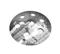 Platillo Tipo Crash Superficie Pulida Platillo De Aleación Desplome De 16 Pulgadas Para Instrumentos De Percusión De Batería(Silver)