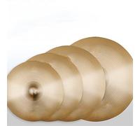 Platillo Trash Splash Conjunto De Tambor Alloy Cymbal Hi-Hat Oblique Colgando Cuelga Recta Ding Ding Cymbal 14/16/18/20 Pulgada Set Platillo Crash (Color : 4 pieces)