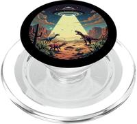 Platillo Volador Alien Lover, abducción de ovnis, Dinosaurio PopSockets PopGrip para MagSafe