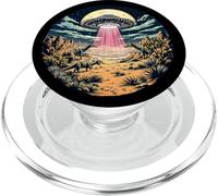 Platillo Volador Alien Lover, abducción de ovnis, Dinosaurio PopSockets PopGrip para MagSafe