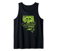 Platillo Volador Extraterrestre Extraterrestre UFO Distressed Area 51 Camiseta sin Mangas