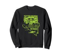 Platillo Volador Extraterrestre Extraterrestre UFO Distressed Area 51 Sudadera