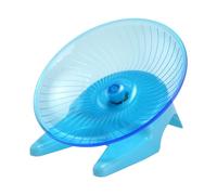 Platillo Volante Hamster, rueda de platillo transparente para hámsters estables, a la moda, decoración de hábitat animal para hámsters, conejo de miel, jerbos de cola grande, hámster enano Bseid