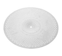 Platillo Volumen para Batería, Crash Silencioso de Aleación | Silenciador de Platillos para Práctica, Tono Cálido y Grave, Instalación Fácil, Color Plata