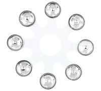 Platillos anillo desgaste campana soportar pandereta hi-gato acero inoxidable silicona anillos accesorios de percusión de tambor