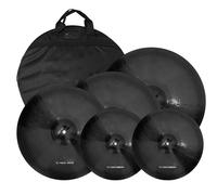 Platillos Batería De Platillos Aleación 14 Hihats 16 Crash 18 Crashride 20inch Ride Plus Y Bolsa 5 Piezas(Type2 5 pcs)