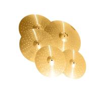 Platillos de Batería Juego De Platillos De Latón Dorado Hi-Hat De 14''/Crash De 16''/Crash De 18''/platillo Ride De 20'' Adecuado Para Baterista Profesional